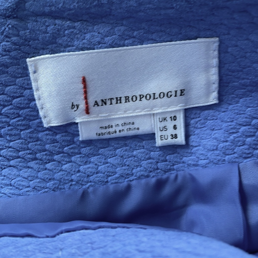 Anthropologie periwinkle suede skirt - Picture 3 of 3